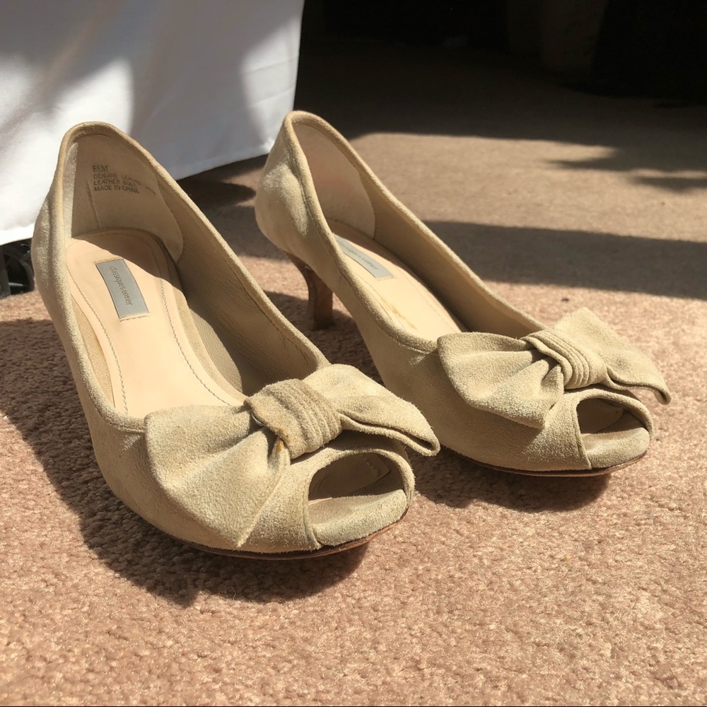 Classiques Entier leather mini peep toe pumps